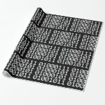 BINARY GEEK WRAPPING PAPER<br><div class="desc">GEEK IN BINARY

Globe Trotters specialises in idiosyncratic imagery from around the globe. Here you will find unique Greeting Cards,  Postcards,  Posters,  Mousepads and more.</div>