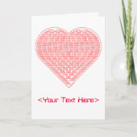 Binary Heart Card