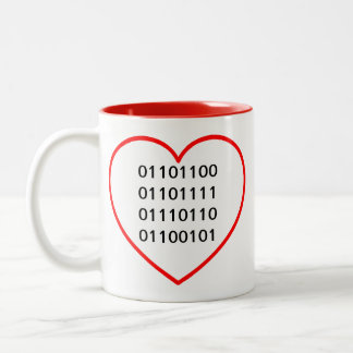 Binary Love Two-Tone Coffee Mug