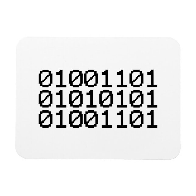 BINARY MUM MAGNET (Horizontal)