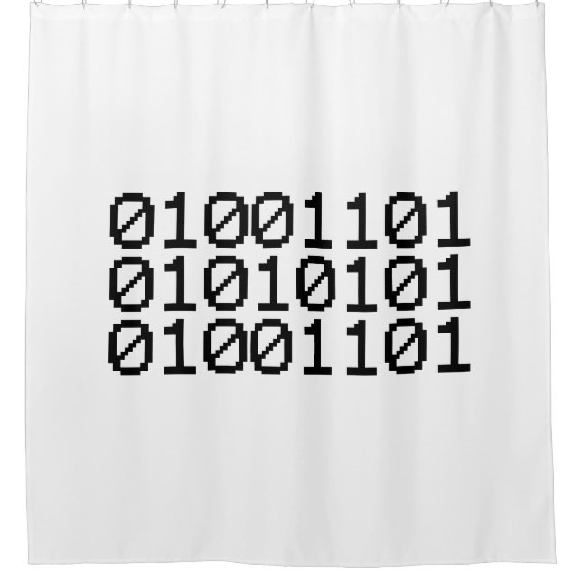 BINARY MUM SHOWER CURTAIN (Front)
