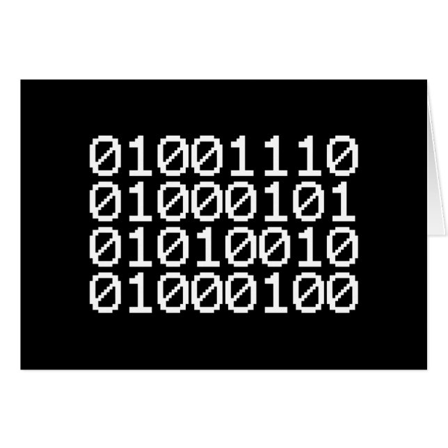 BINARY NERD CARD (Front Horizontal)