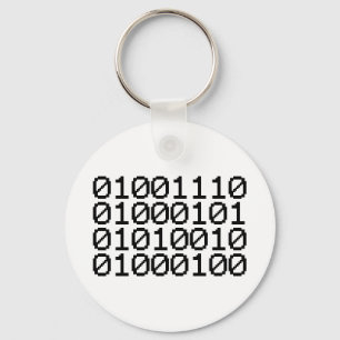 BINARY NERD KEY RING