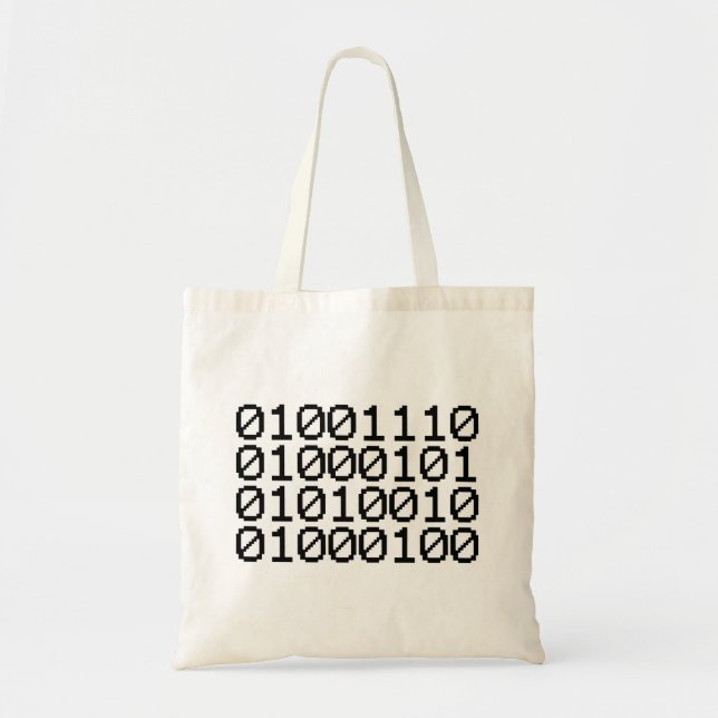 BINARY NERD TOTE BAG (Front)