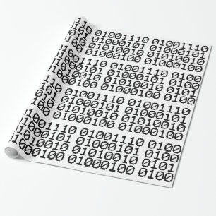 BINARY NERD WRAPPING PAPER