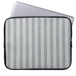 Binary Numbers Grey on any Colour Laptop Sleeve