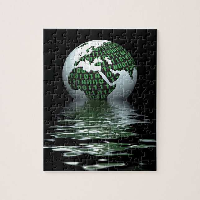 Binary planet jigsaw puzzle (Vertical)