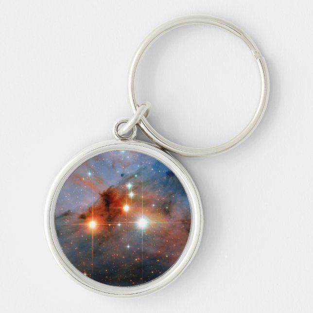 Binary Stars WR 25 & Tr16-244 - Hubble Space Photo Key Ring (Front)