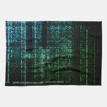 Binary Symphony Kitchen Towel - Art Meets Tech