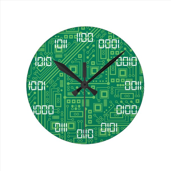 tikz geek clock