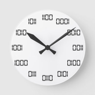 Binary Time Round Clock