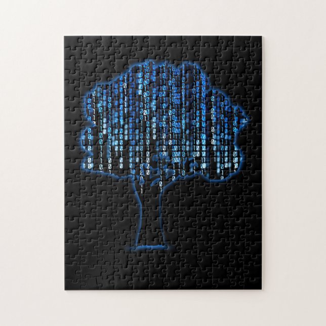 Binary Tree Coding Computer Programmer Jigsaw Puzzle (Vertical)