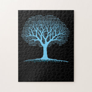 Binary Tree Computer Coding T-Shirt Jigsaw Puzzle