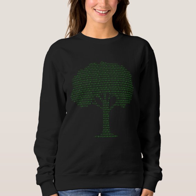 Binary Tree Computer Science Coding Sweatshirt (Front)