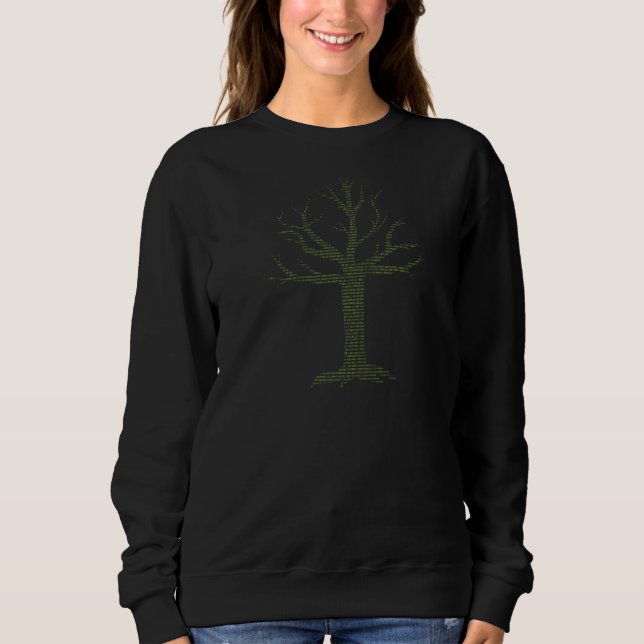 Binary Tree Illustration Computer Coding I Am Prog Sweatshirt (Front)