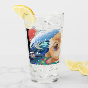 BINDI CHOWABUNGA 16 oz glass-design front & back Glass