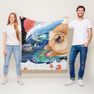 BINDI CHOWABUNGA - Chow fleece/beach blanket