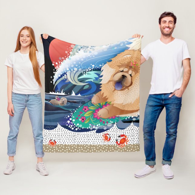 BINDI CHOWABUNGA - Chow fleece/beach blanket (In Situ)