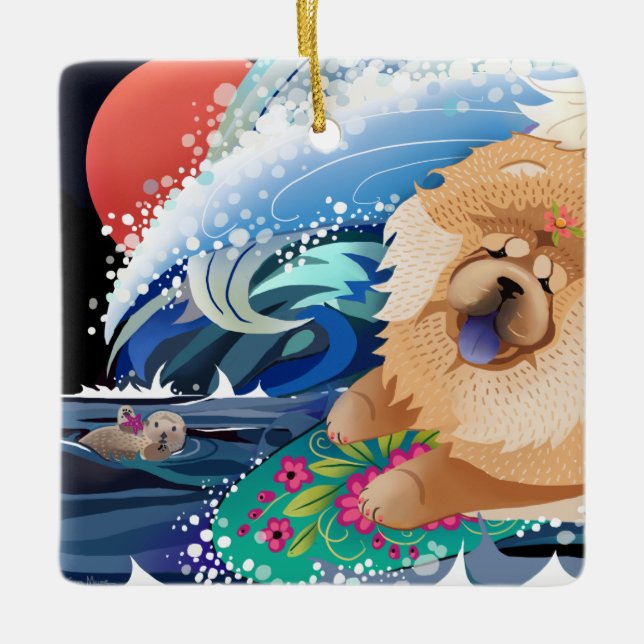 BINDI CHOWABUNGA Chow Ornament (Front)