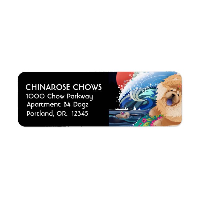 BINDI CHOWABUNGA- Return Address Labels Customise (Front)