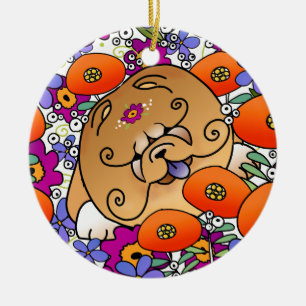 BINDI FLOWER POWER Chow - Ornament