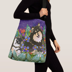 BINDI LAPPY Finnish Lapphund crossbody/or tote bag