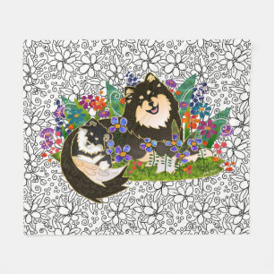BINDI LAPPY - Finnish Lapphund fleece blankets