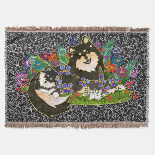 BINDI LAPPY Finnish Lapphund woven tapestry throw