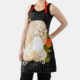 BINDI MINGSIE Cream  Chow All-Over Print Apron
