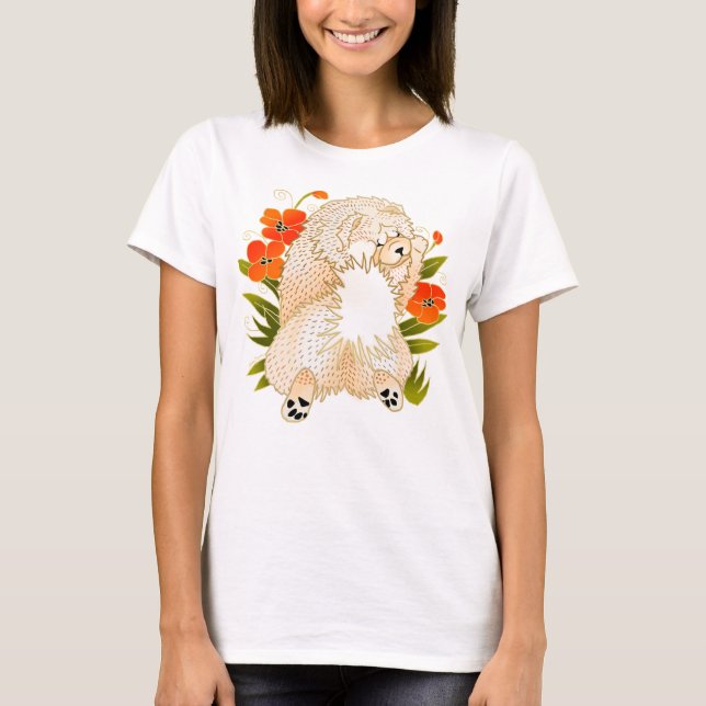 BINDI MINGSIE cream chow-FRONT DESIGN-choose style T-Shirt (Front)