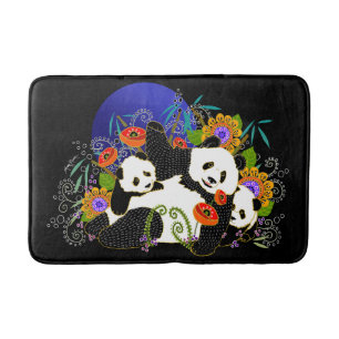 BINDI PANDAS-Customise background colour Bath Mat