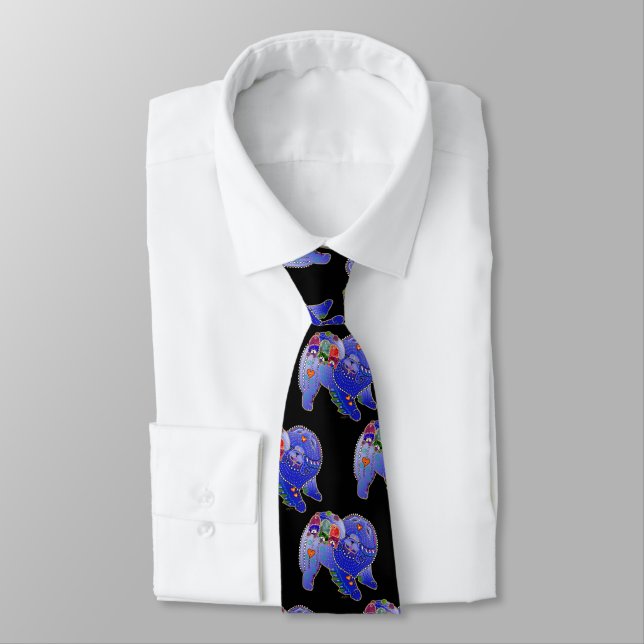 BINDI ROUGH CHOW - designer necktie (Tied)