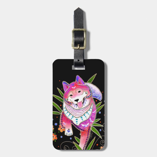 BINDI SHIBA INU luggage tag (Front Vertical)