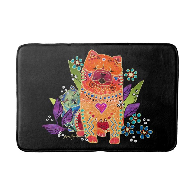 Bindi Smooth Chow horizontal- Crate or Bath Mat (Front)