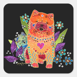 BINDI smooth  chow square stickers