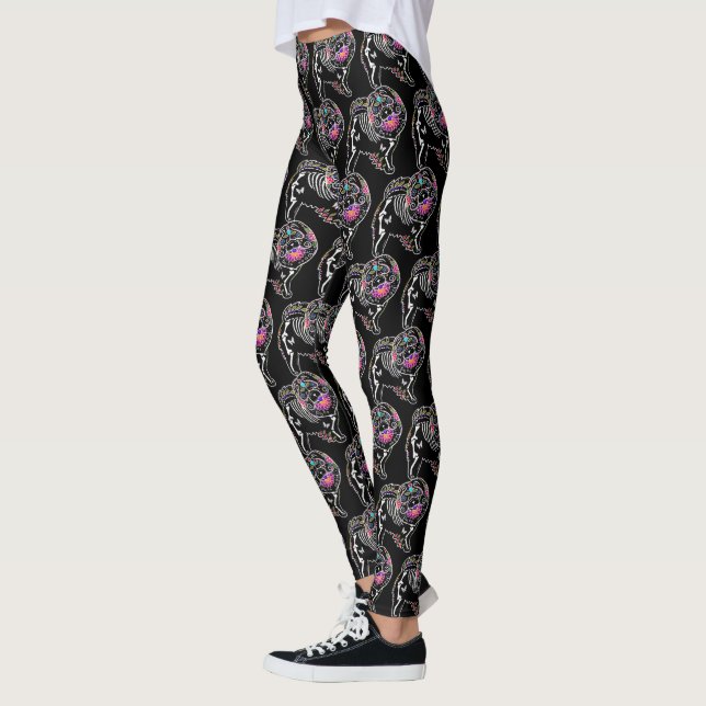 BINDI SUGARSKULL Chow Chow Leggings (Left)