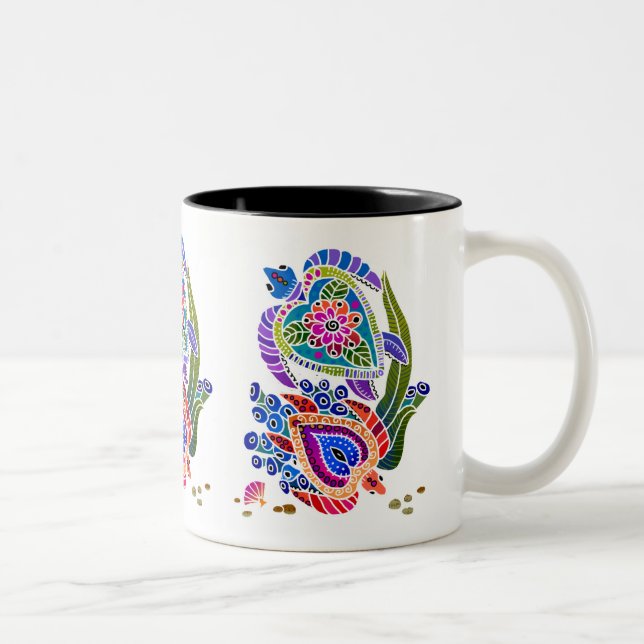 BINDI TURTLE mug  choose background and style (Right)