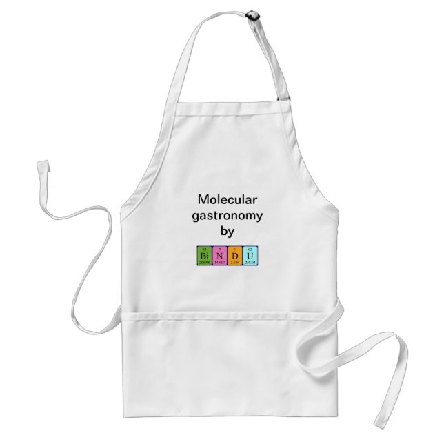Bindu periodic table name apron (Front)