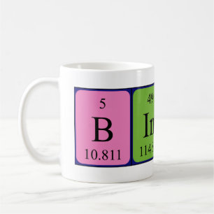 Bindu periodic table name mug