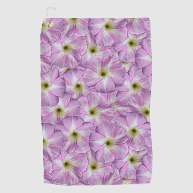 Bindweed Seamless Pattern Golf Towel (Front)