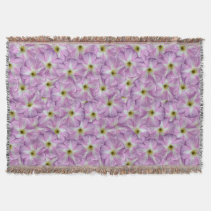 Bindweed Seamless Pattern Throw Blanket