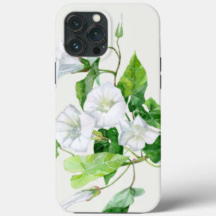 Bindweed white flower iPhone 13 pro max case