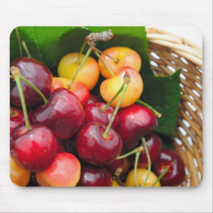 Bing And Rainier Cherries Mouse Pad