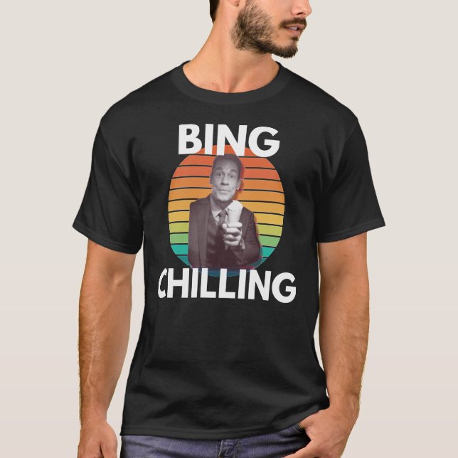 Bing Chilling Retro John Xina Ice Cream Bing Chill T-Shirt (Front)