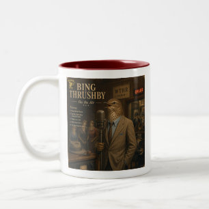 Bing Thrushby Album: a Parody Two-Tone Coffee Mug