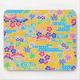Bingata Gold Mouse Pad