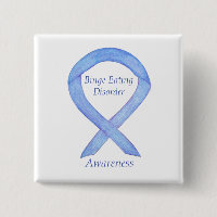 Binge Eating Disorder Awareness Ribbon Custom Pin