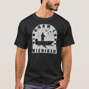 Bingham Lake Fishing Michigan T-Shirt