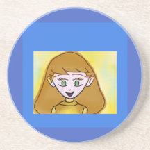 Bingo Anime Stephanie Sandstone Coaster