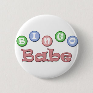 Bingo Babe 6 Cm Round Badge